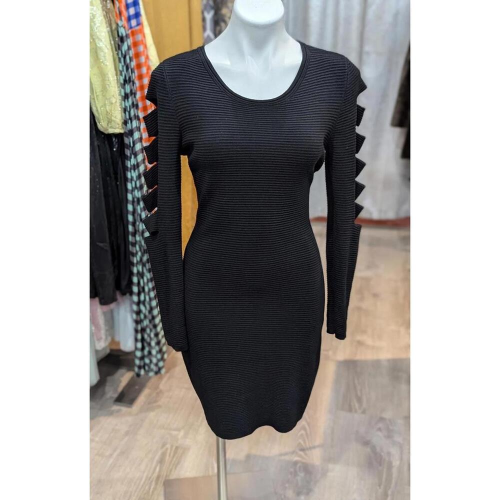 Ribbed Fitted Sweater Dress